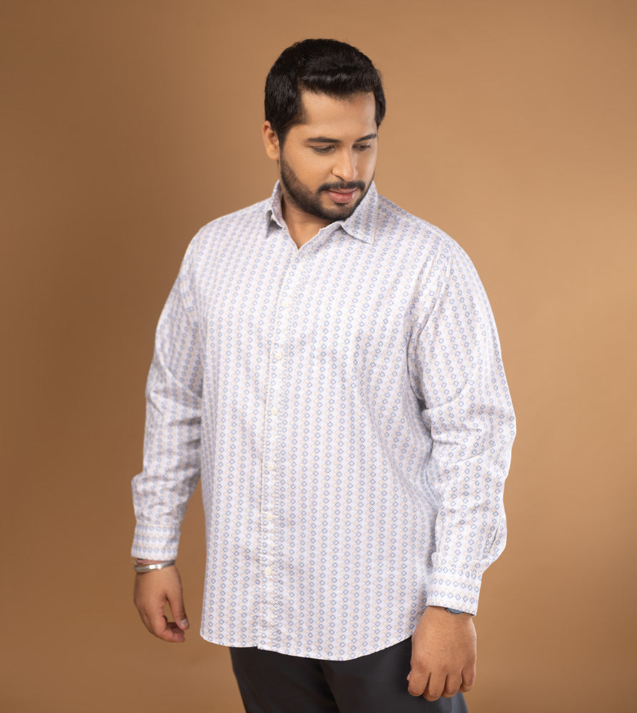 Plus Size Casual Shirt | 4XL - 10XL | 100% Cotton | Khaki