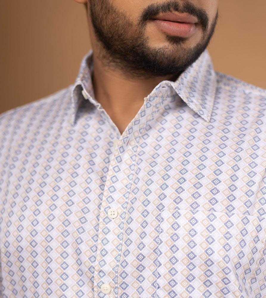 Plus Size Casual Shirt | 4XL - 10XL | 100% Cotton | Khaki