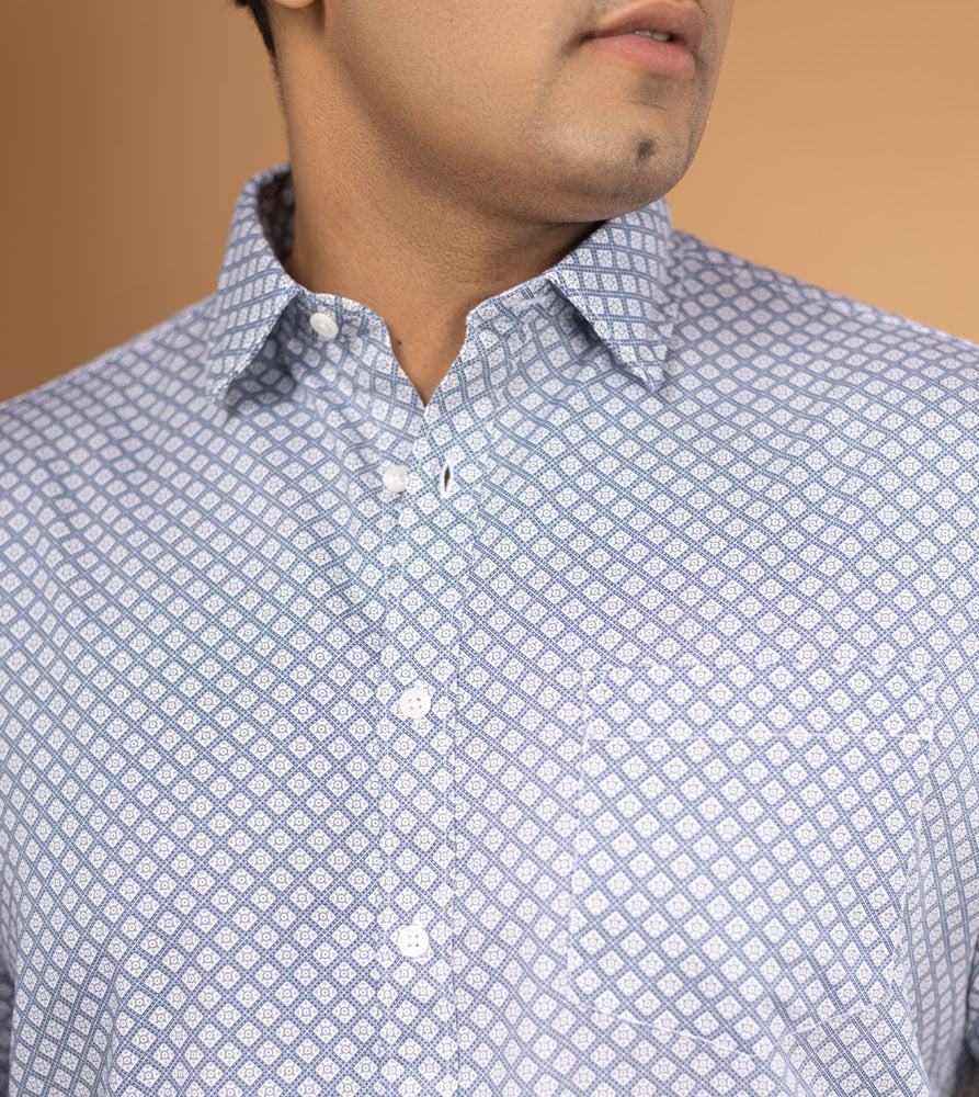 Plus Size Casual Shirt | 4XL - 10XL | 100% Cotton | Grey