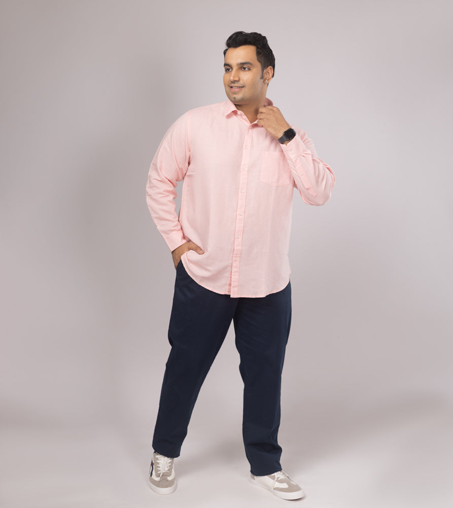 Plus Size Casual Shirt | 4XL - 10XL | Pink