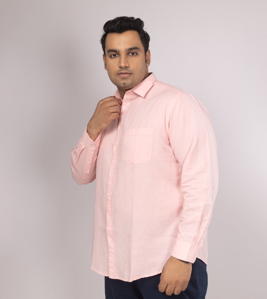 Plus Size Casual Shirt | 4XL - 10XL | Pink
