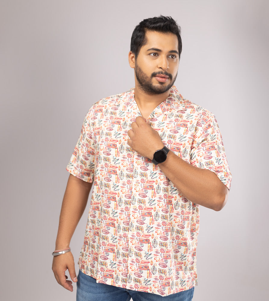 Plus Size Casual Shirt | 4XL - 10XL | Red