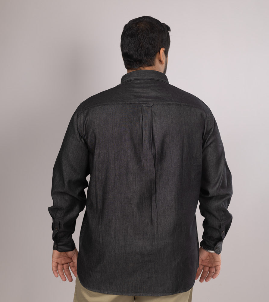 Plus Size Casual Shirt | 4XL - 10XL | 100% Cotton | Grey