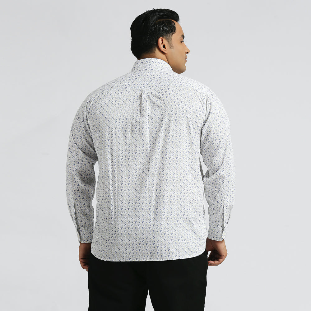 Plus Size Casual Shirt | 4XL - 10XL | 100% Cotton | White