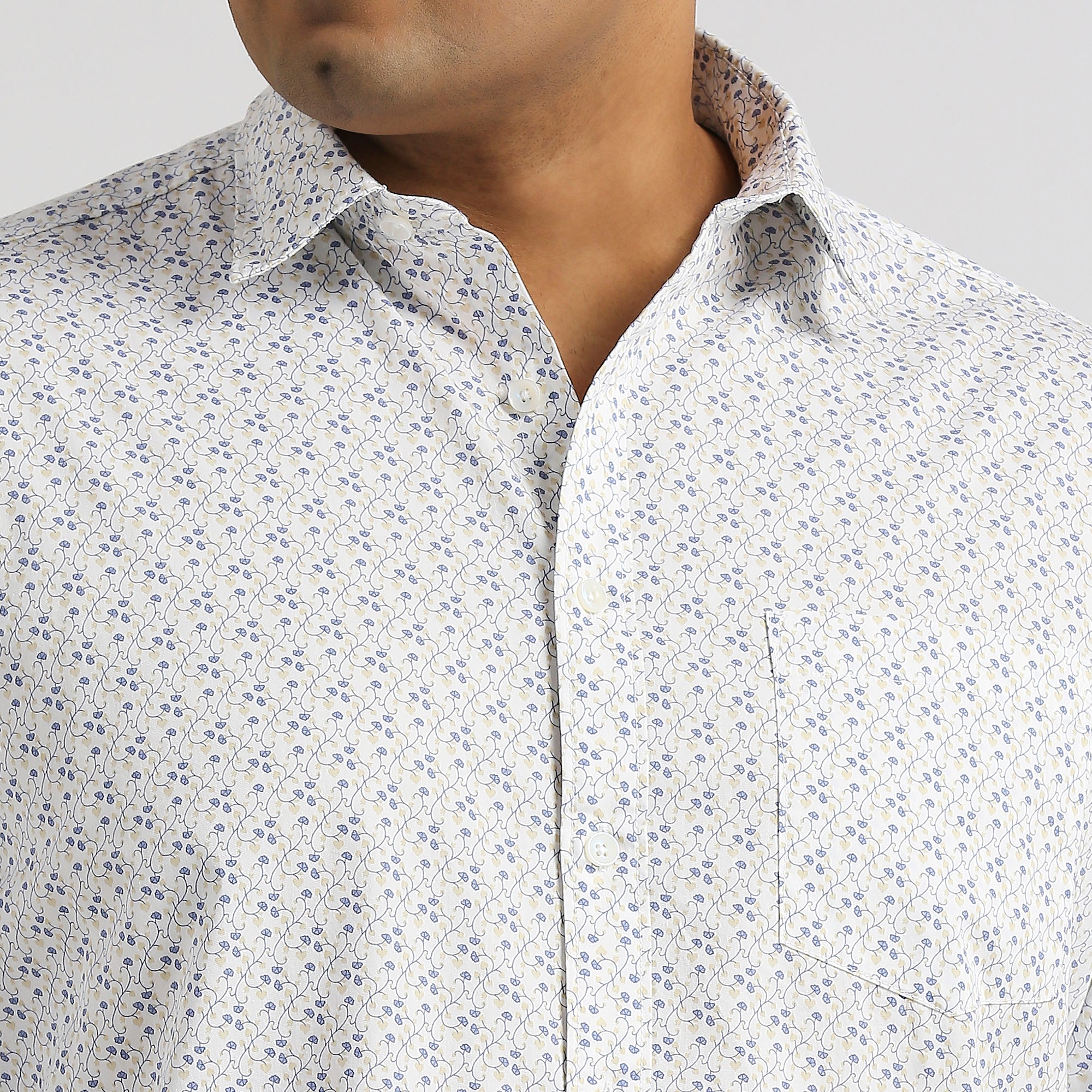 Plus Size Casual Shirt | 4XL - 10XL | 100% Cotton | White