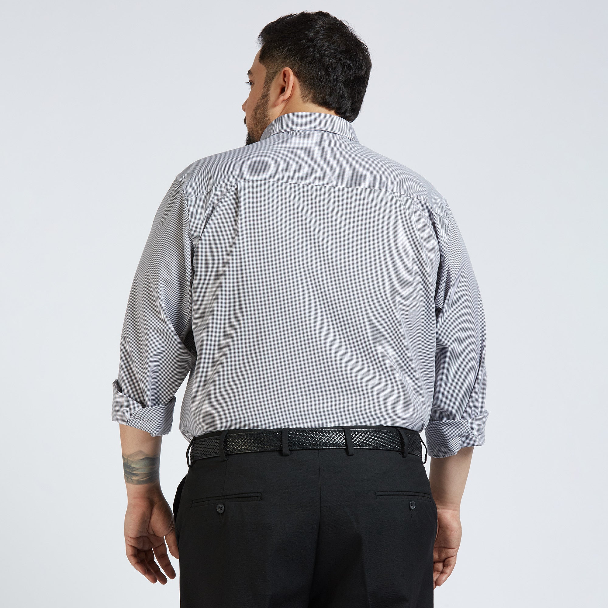 Plus Size Formal Shirt | 4XL - 10XL | 100% Cotton | Grey