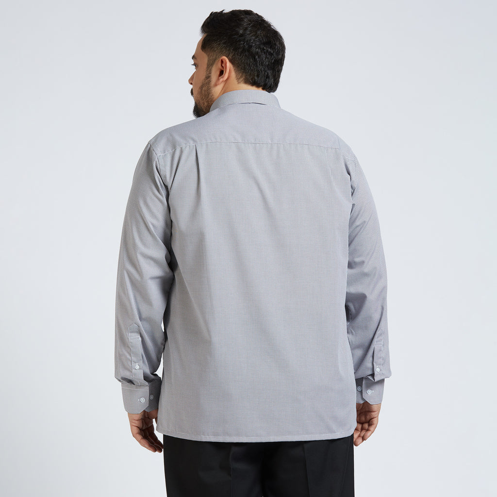 Plus Size Formal Shirt | 4XL - 10XL | 100% Cotton | Grey