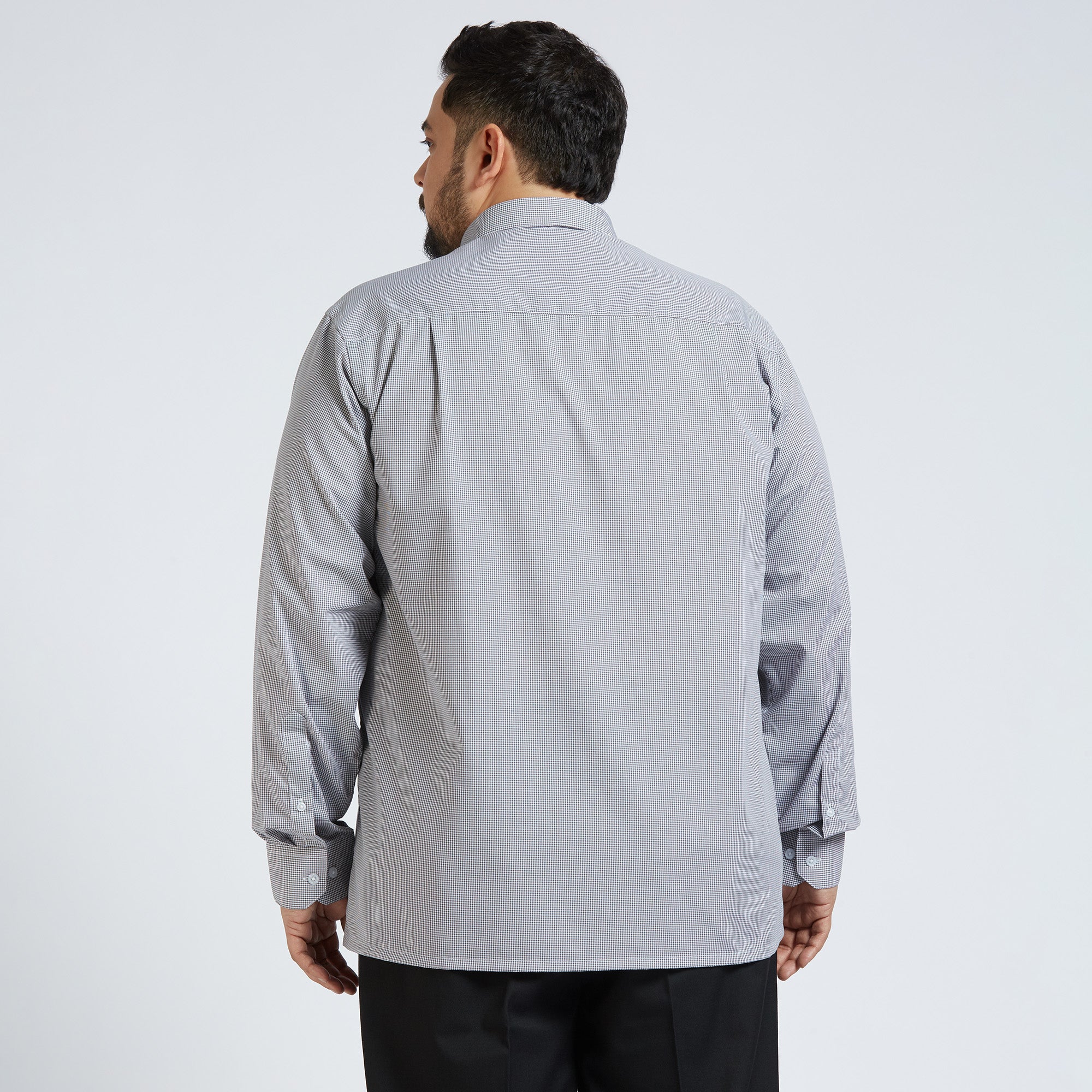 Plus Size Formal Shirt | 4XL - 10XL | 100% Cotton | Grey