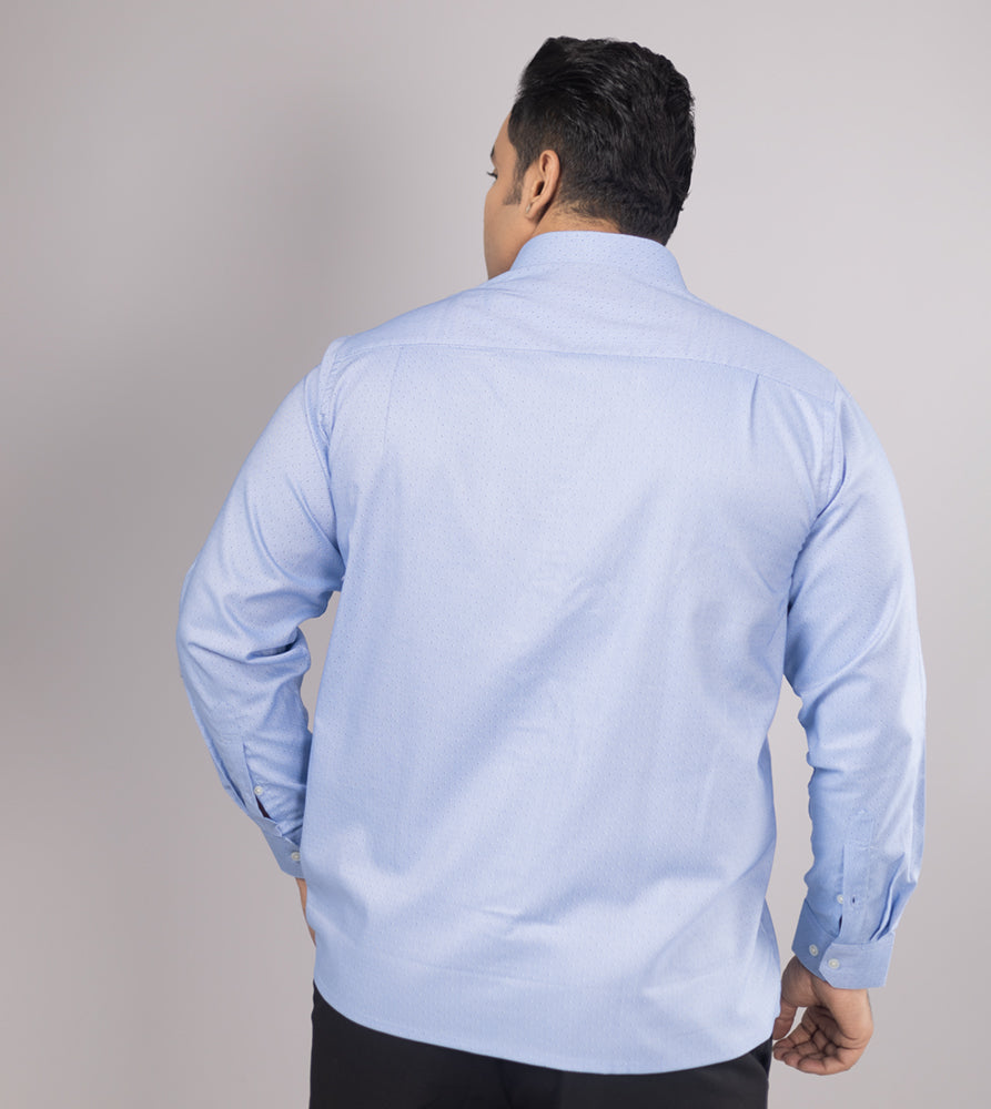 Plus Size Formal Shirt | 4XL - 9XL | 100% Cotton | Blue
