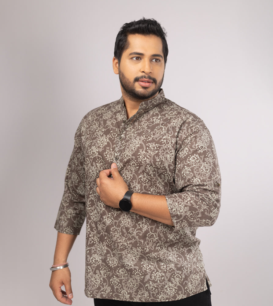 Plus Size Knitted Short | 100% Cotton | Military Green