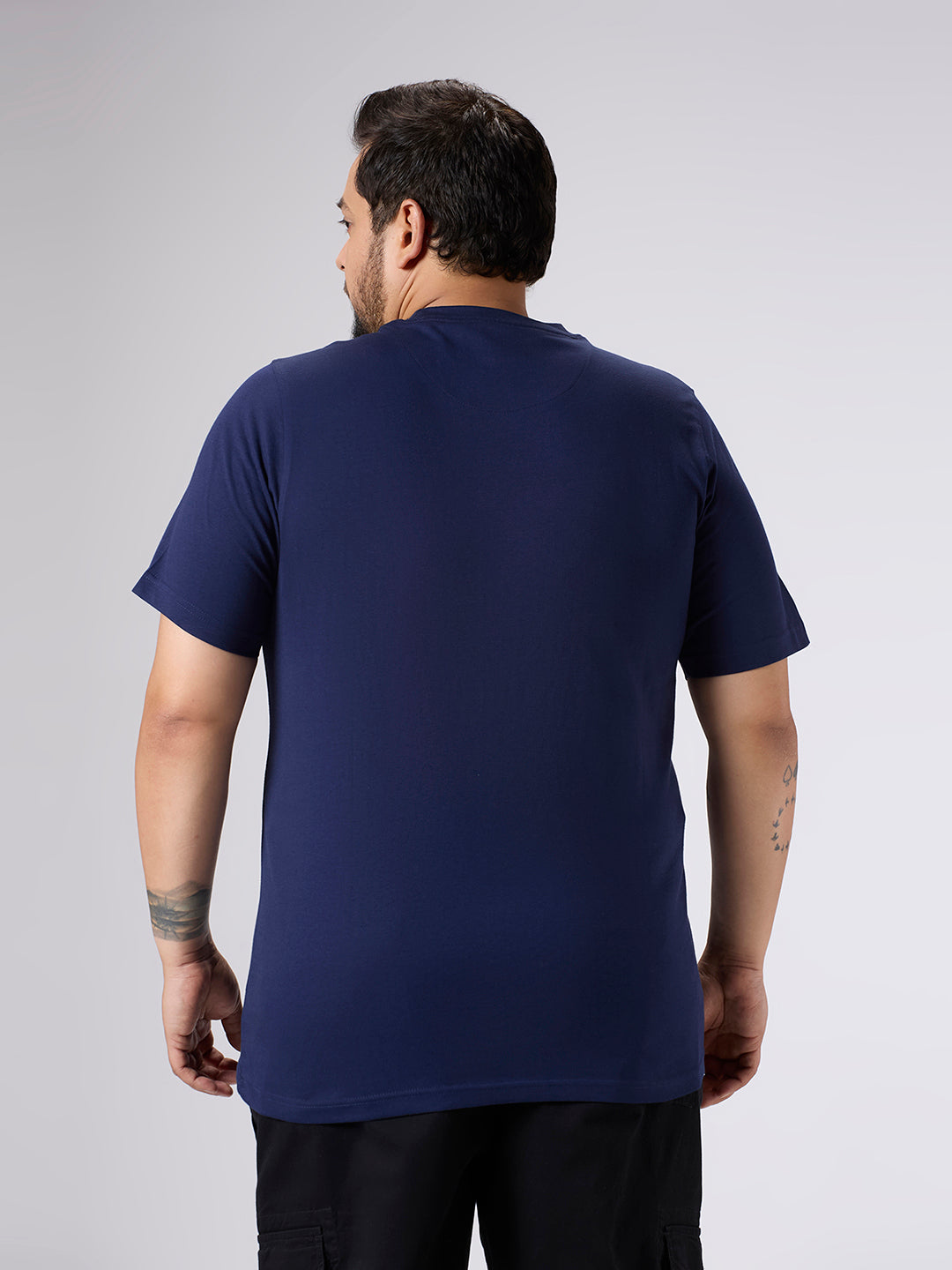 Plus Size Graphic T-Shirt | 4XL-10XL | 100% Cotton | Navy