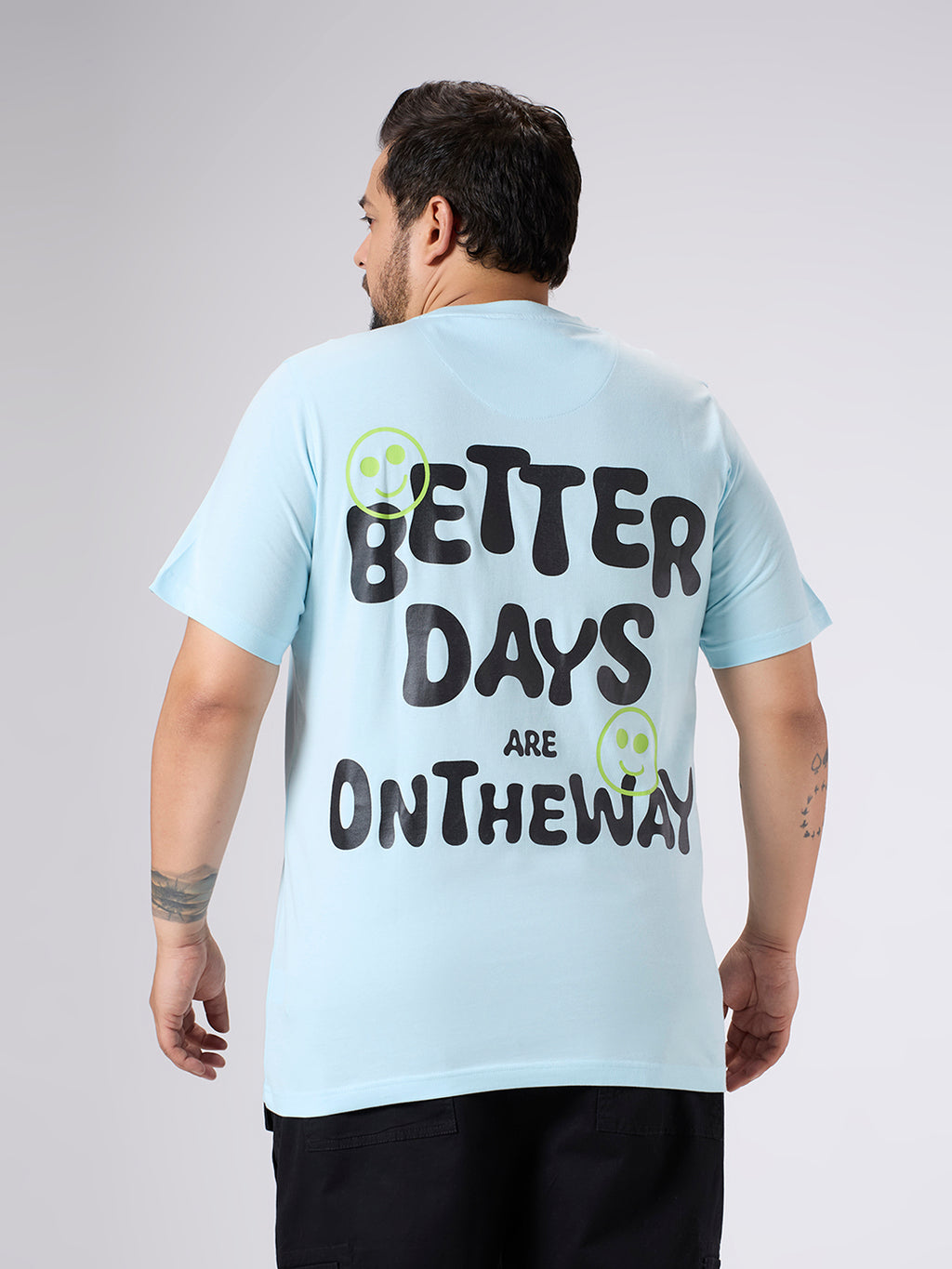 Plus Size Graphic T-Shirt | 4XL-10XL | 100% Cotton | Aqua