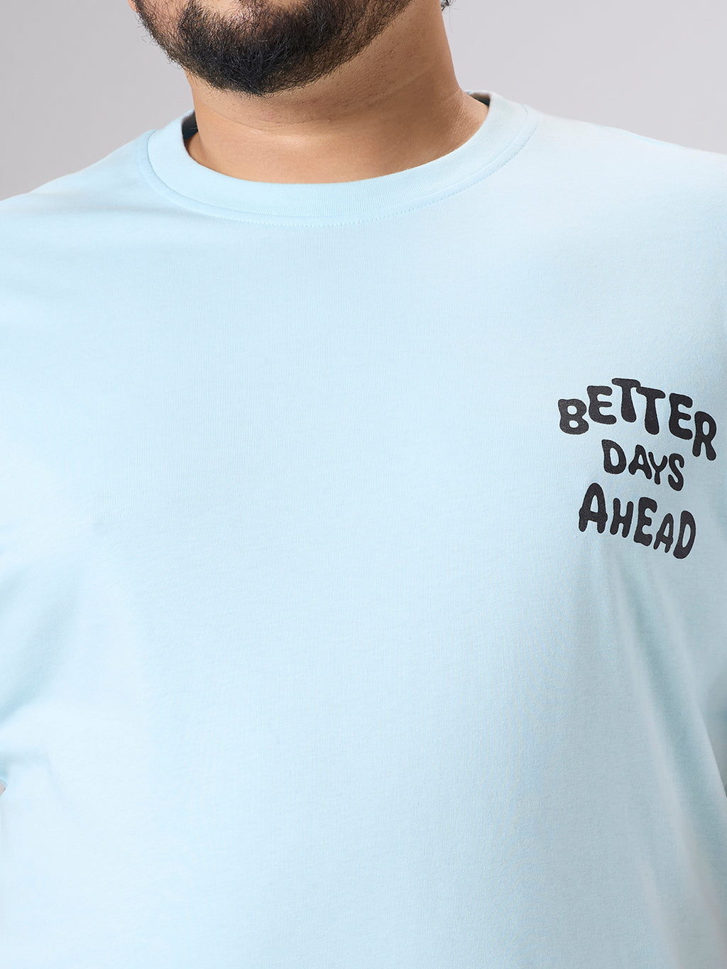 Plus Size Graphic T-Shirt | 4XL-10XL | 100% Cotton | Aqua