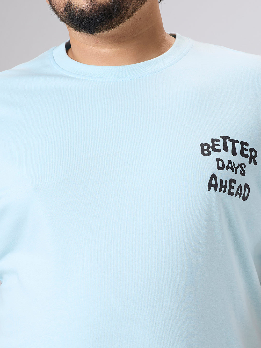 Plus Size Graphic T-Shirt | 4XL-10XL | 100% Cotton | Aqua