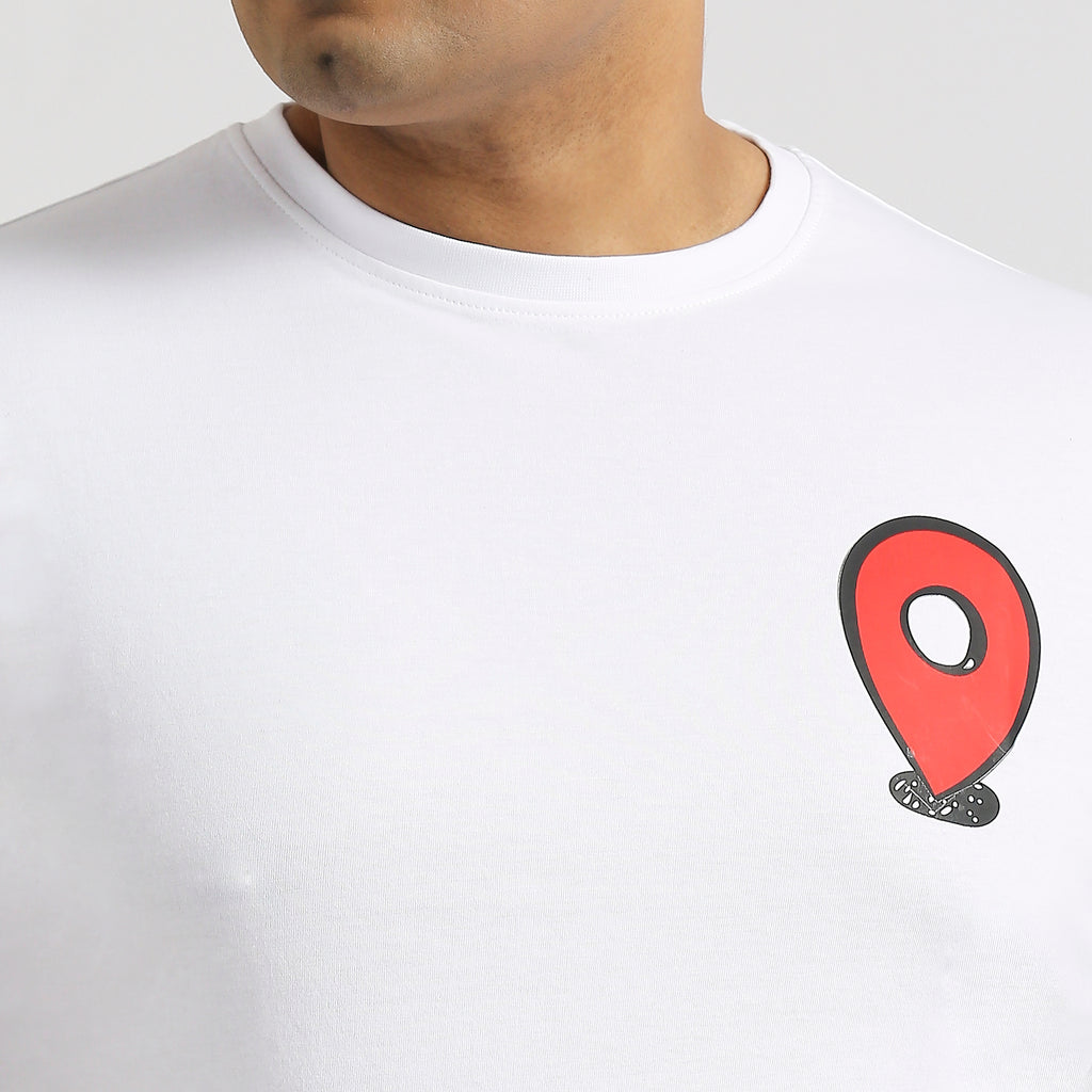 Plus Size Graphic T-Shirt | 4XL - 10XL | 100% Cotton | White