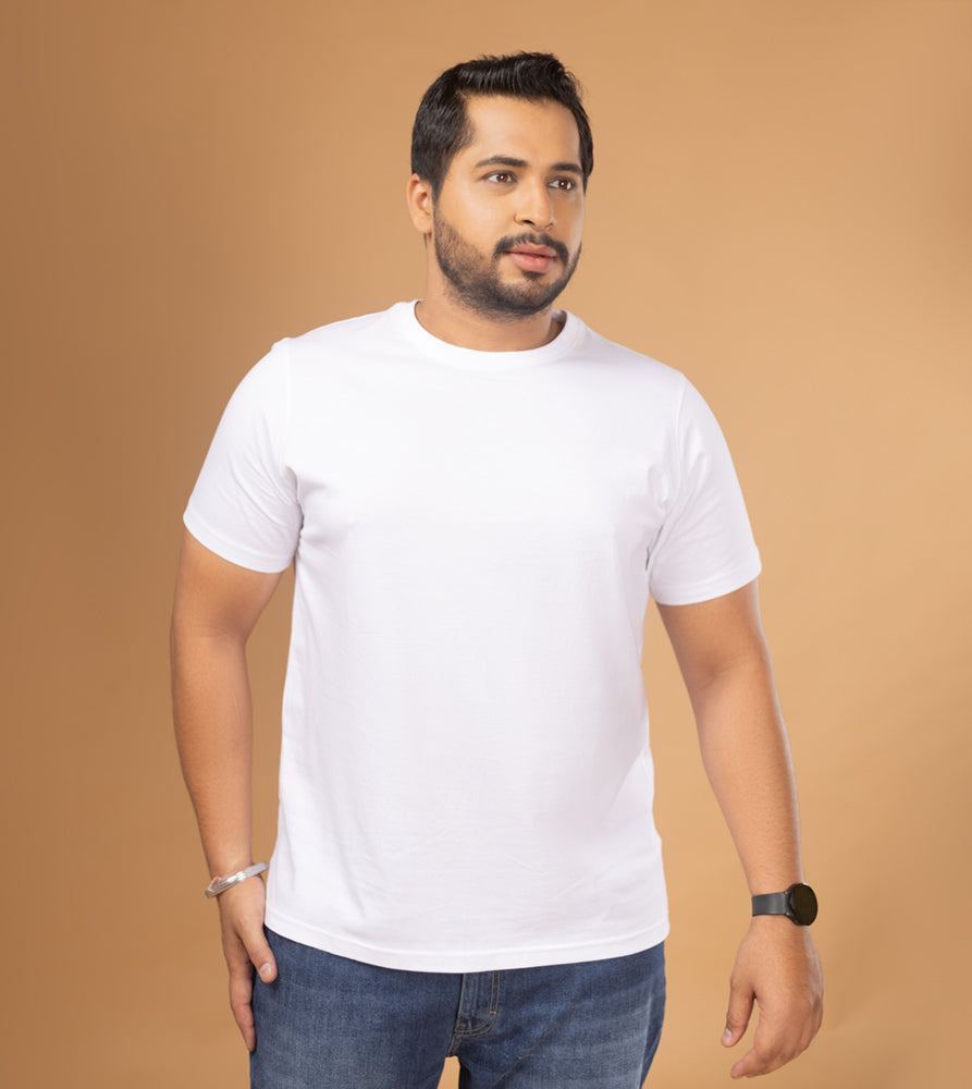 Plus Size Graphic T-Shirt | 4XL - 9XL | 100% Cotton | White