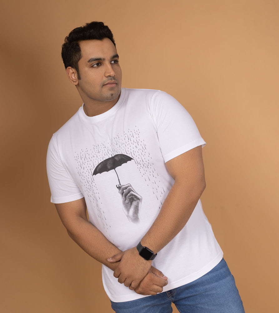 Plus Size Graphic T-Shirt | 4XL - 9XL | 100% Cotton | White