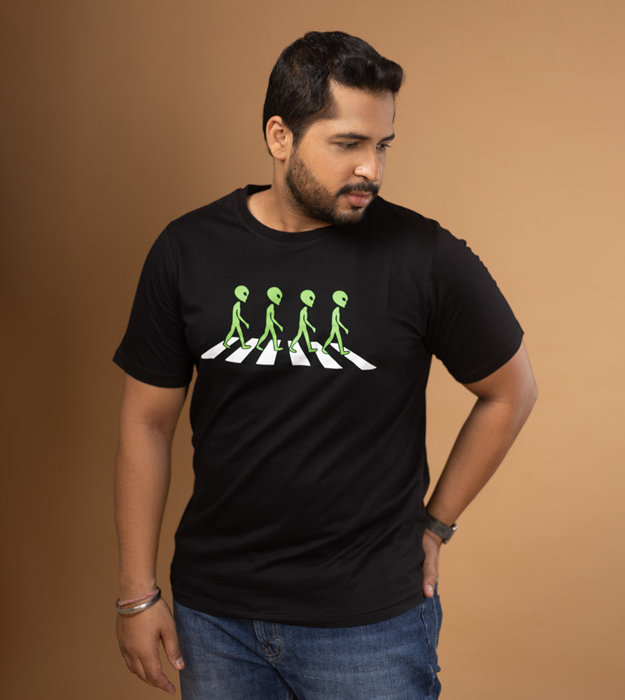 Plus Size Graphic T-Shirt | 4XL - 10XL | 100% Cotton | Black