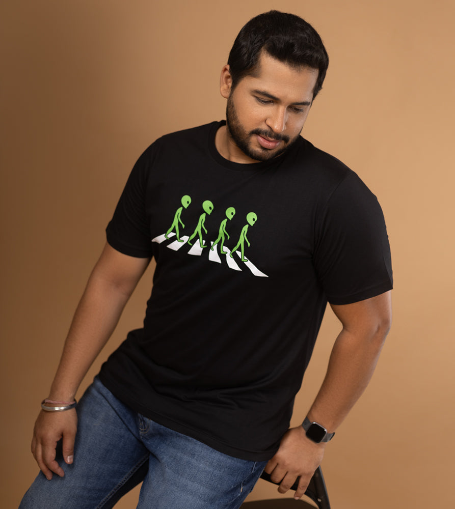 Plus Size Graphic T-Shirt | 4XL - 10XL | 100% Cotton | Black