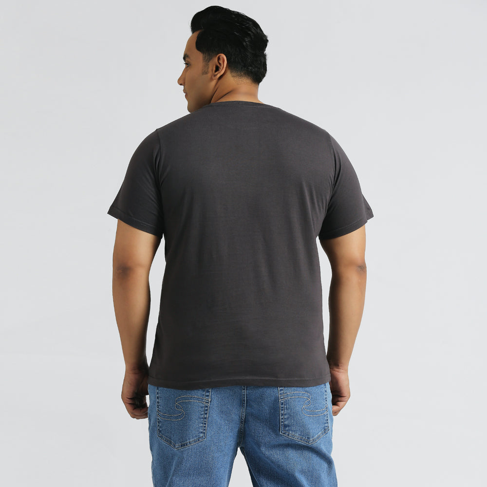 Plus Size Graphic T-Shirt | 4XL - 10XL | 100% Cotton | Grey