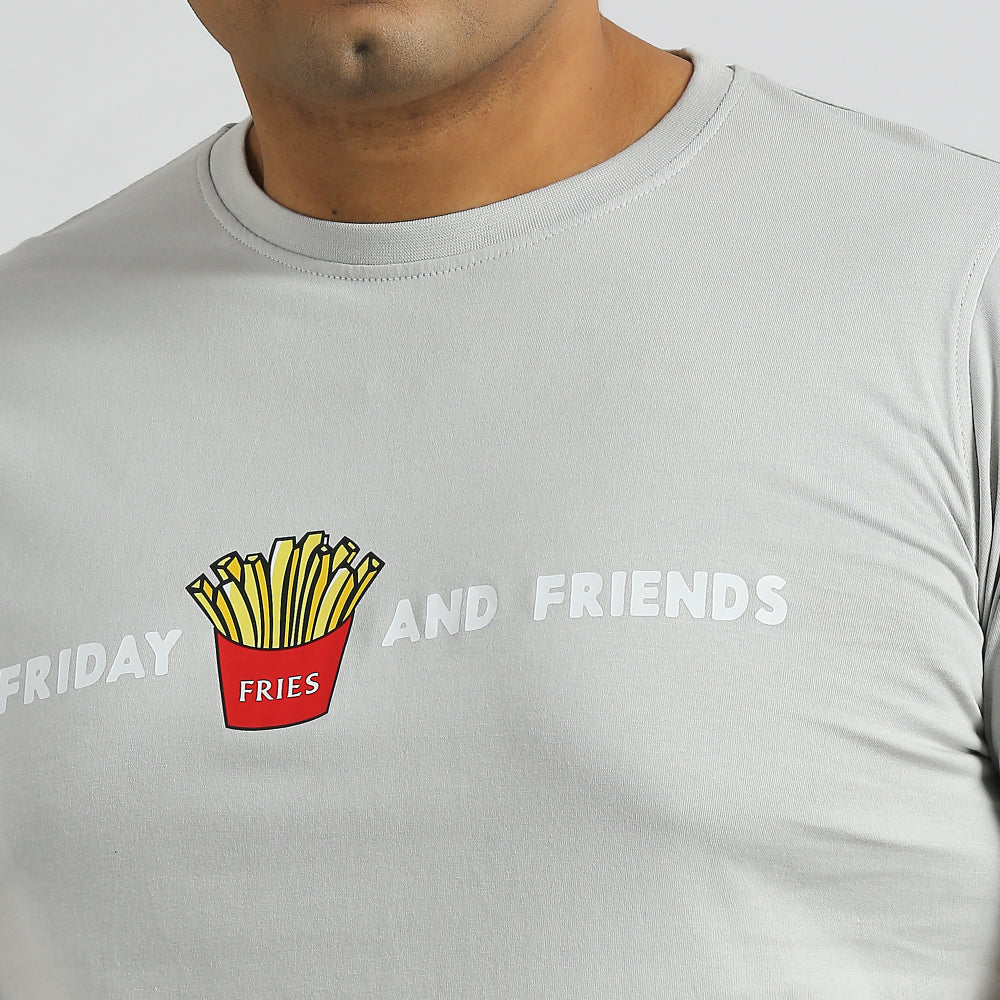 Plus Size Graphic T-Shirt | 4XL - 10XL | 100% Cotton | Grey