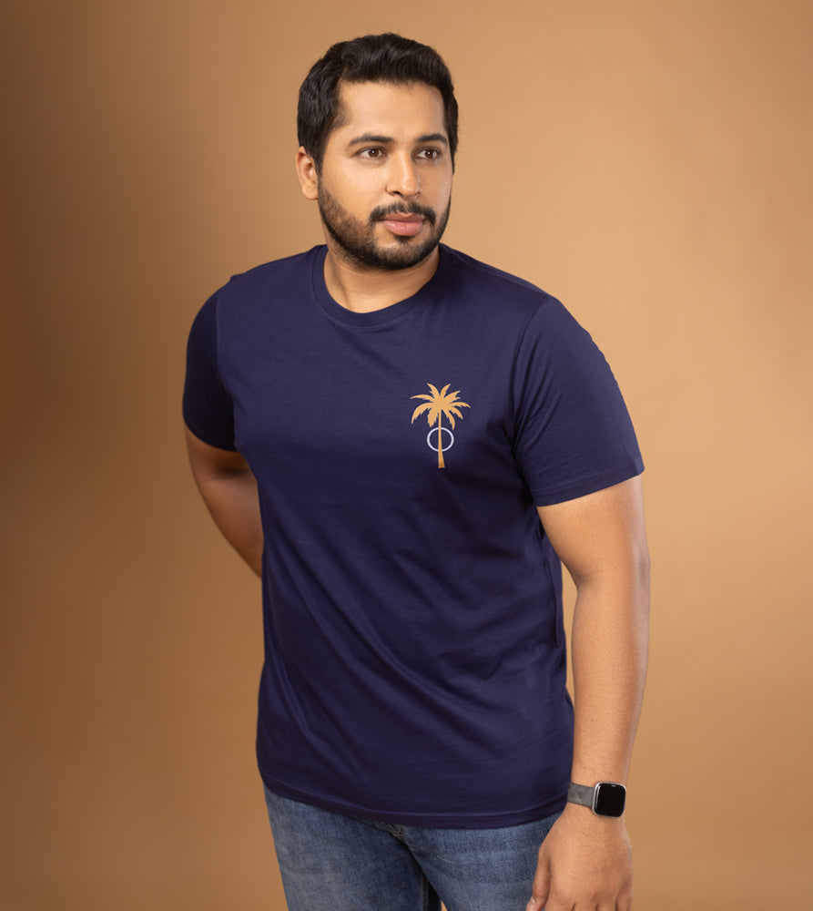 Plus Size Graphic T-Shirt | 4XL - 10XL | 100% Cotton | Navy