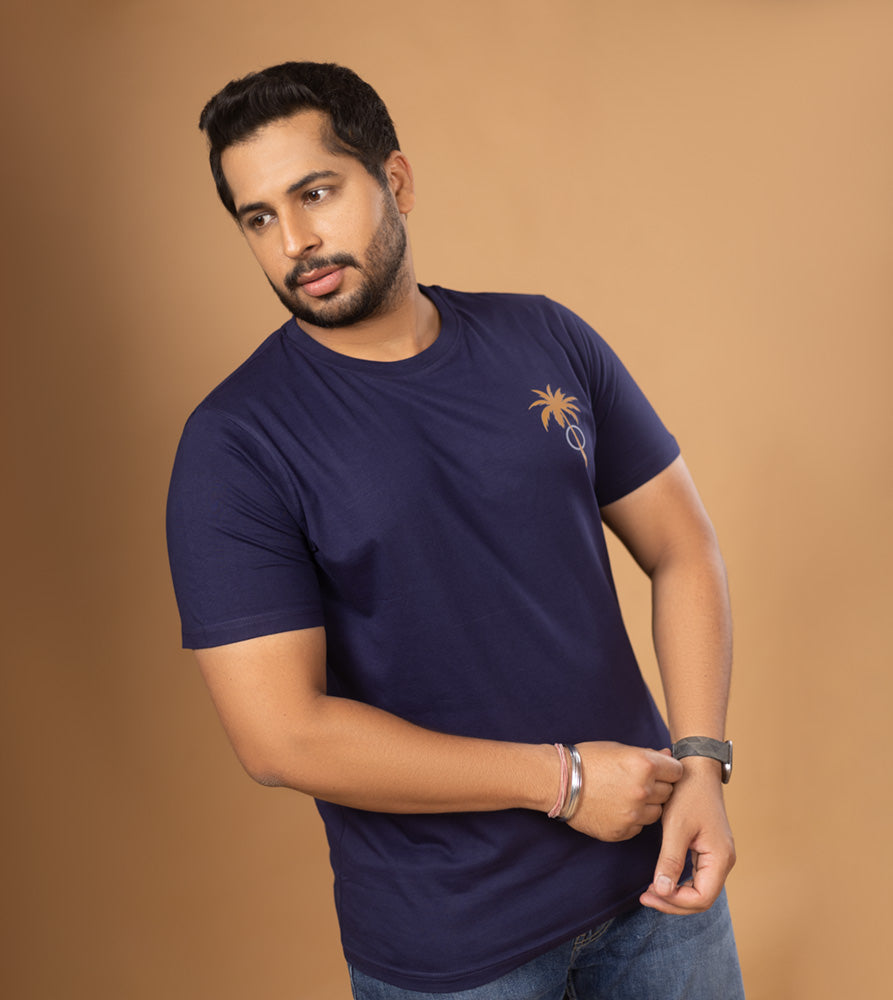 Plus Size Graphic T-Shirt | 4XL - 10XL | 100% Cotton | Navy