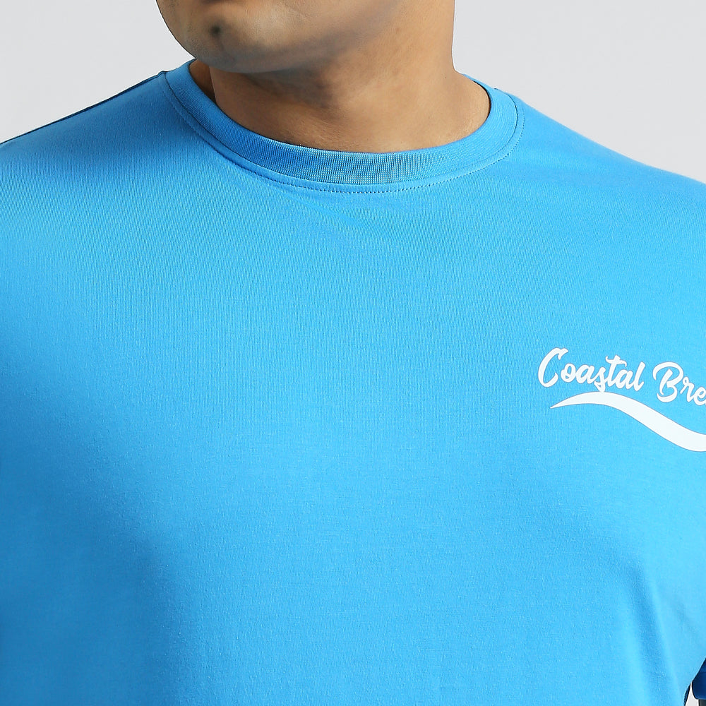 Plus Size Graphic T-Shirt | 4XL - 10XL | 100% Cotton | Blue