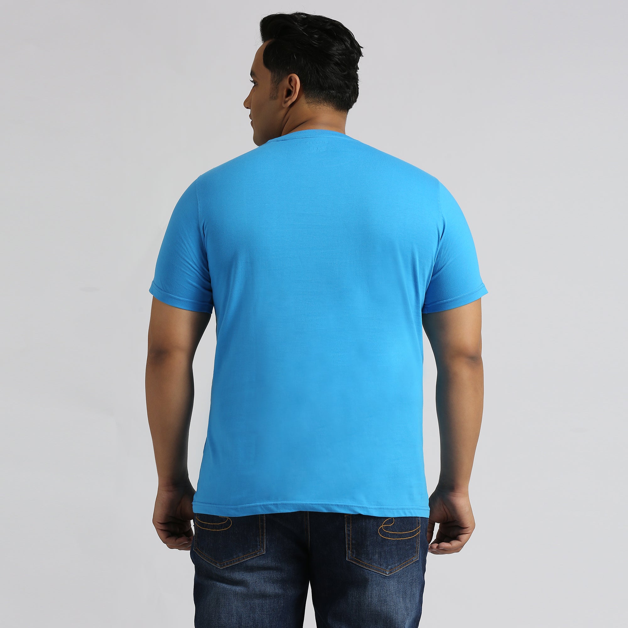Plus Size Graphic T-Shirt | 4XL - 10XL | 100% Cotton | Blue