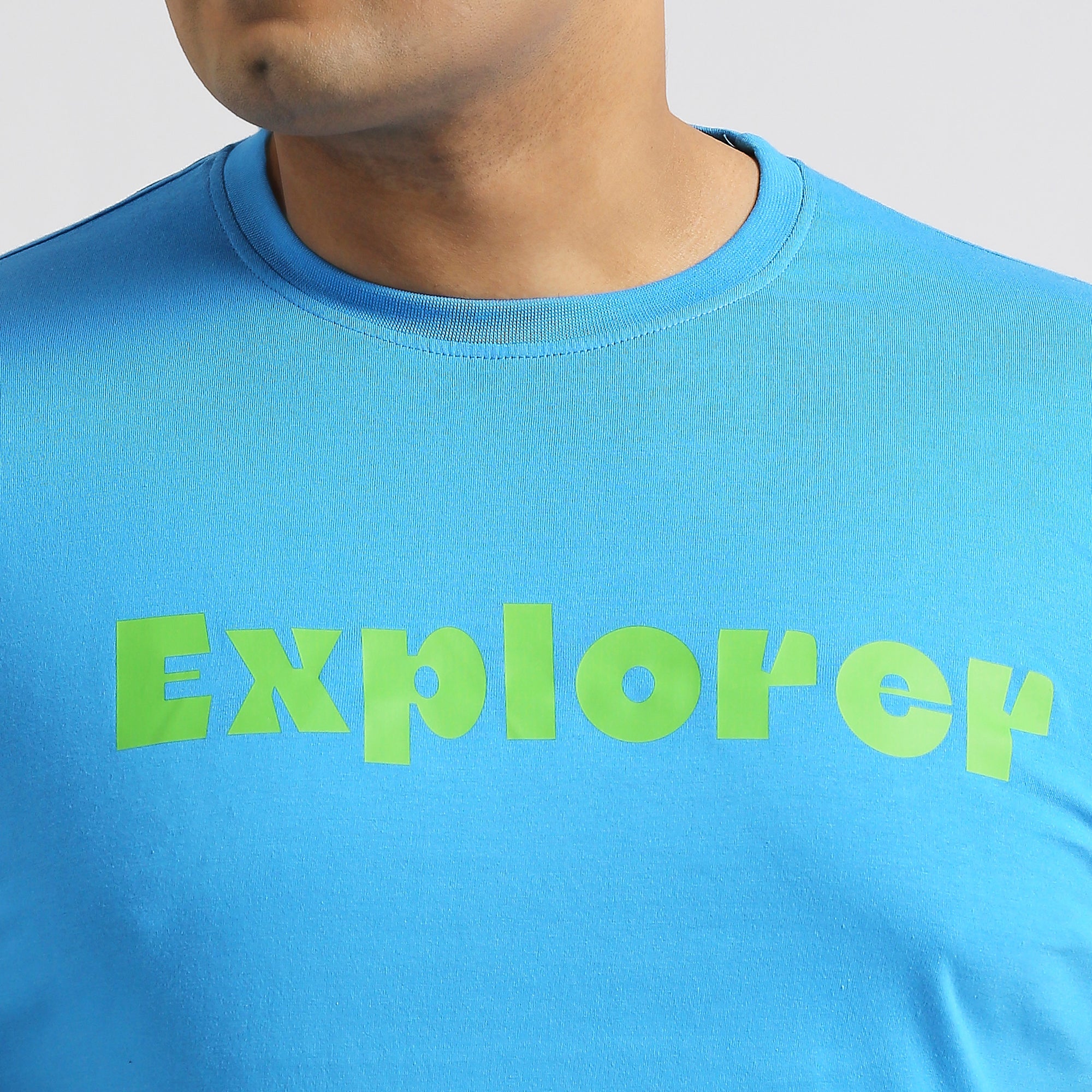 Plus Size Graphic T-Shirt | 4XL - 10XL | 100% Cotton | Blue