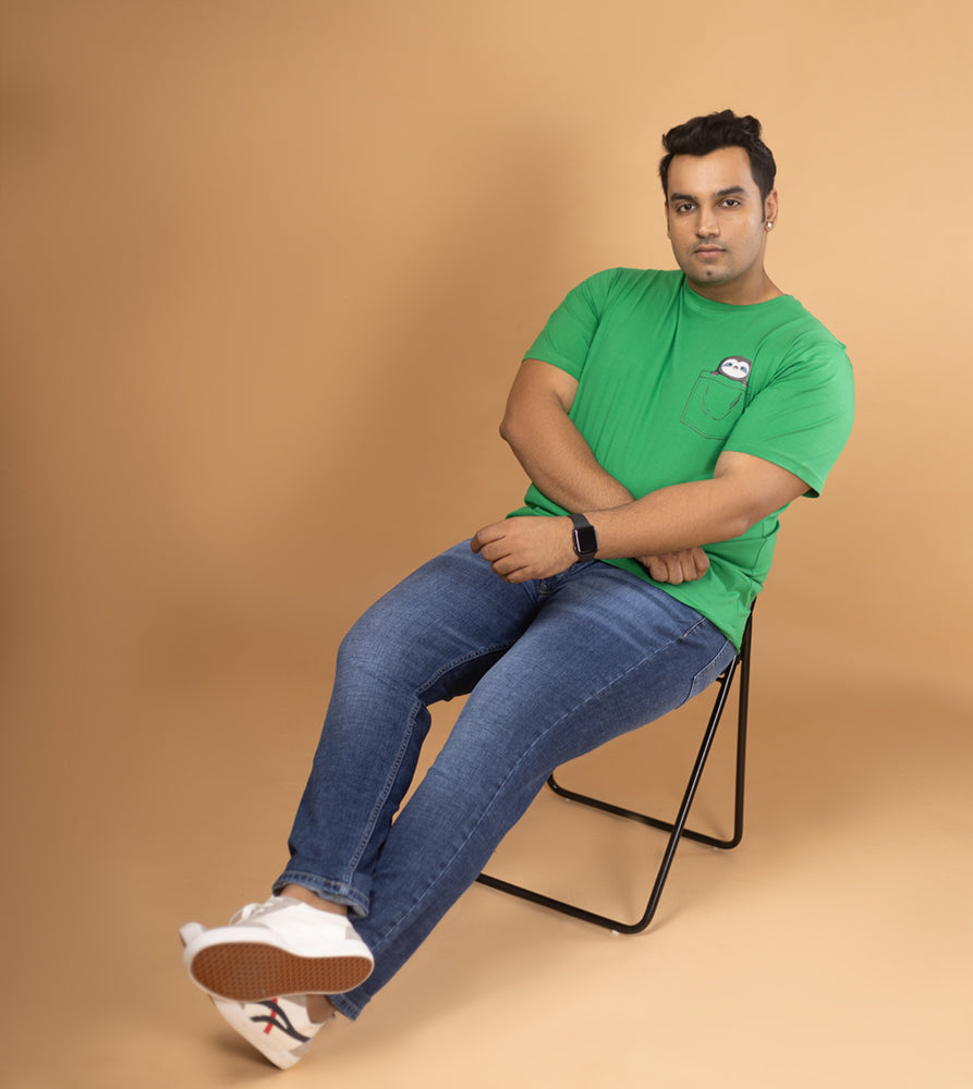 Plus Size Graphic T-Shirt | 4XL - 10XL | 100% Cotton | Green