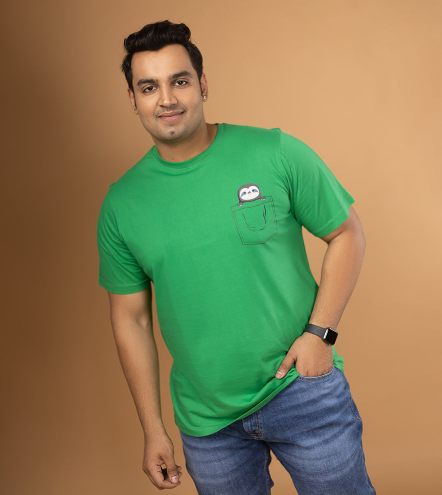 Plus Size Graphic T-Shirt | 4XL - 10XL | 100% Cotton | Green