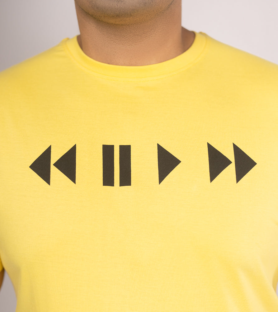 Plus Size Graphic T-Shirt | 4XL - 10XL | 100% Cotton | Yellow