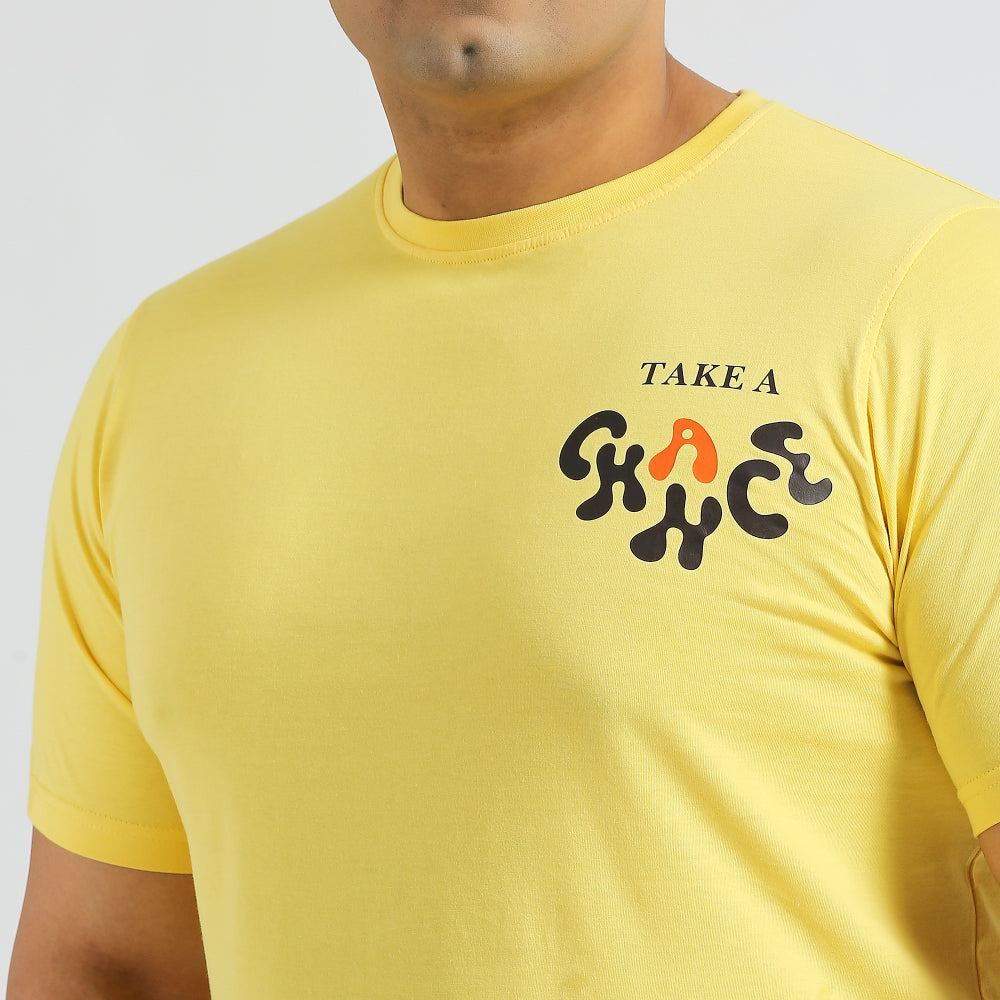 Plus Size Graphic T-Shirt | 4XL - 10XL | 100% Cotton | Yellow