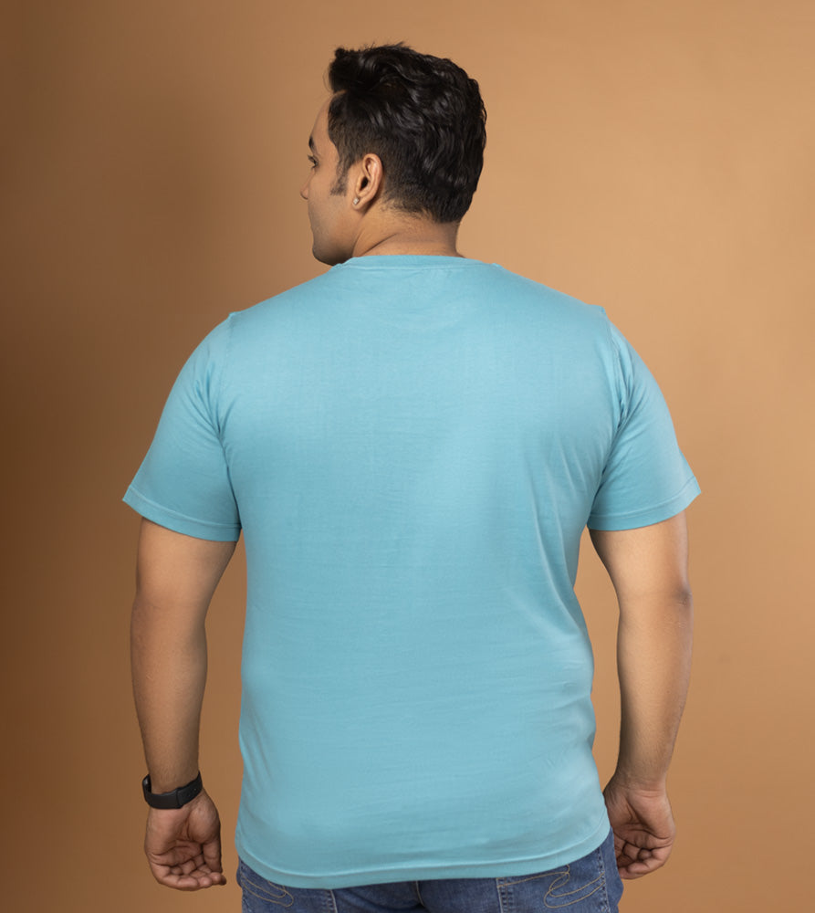 Plus Size Graphic T-Shirt | 4XL - 10XL | 100% Cotton | Teal