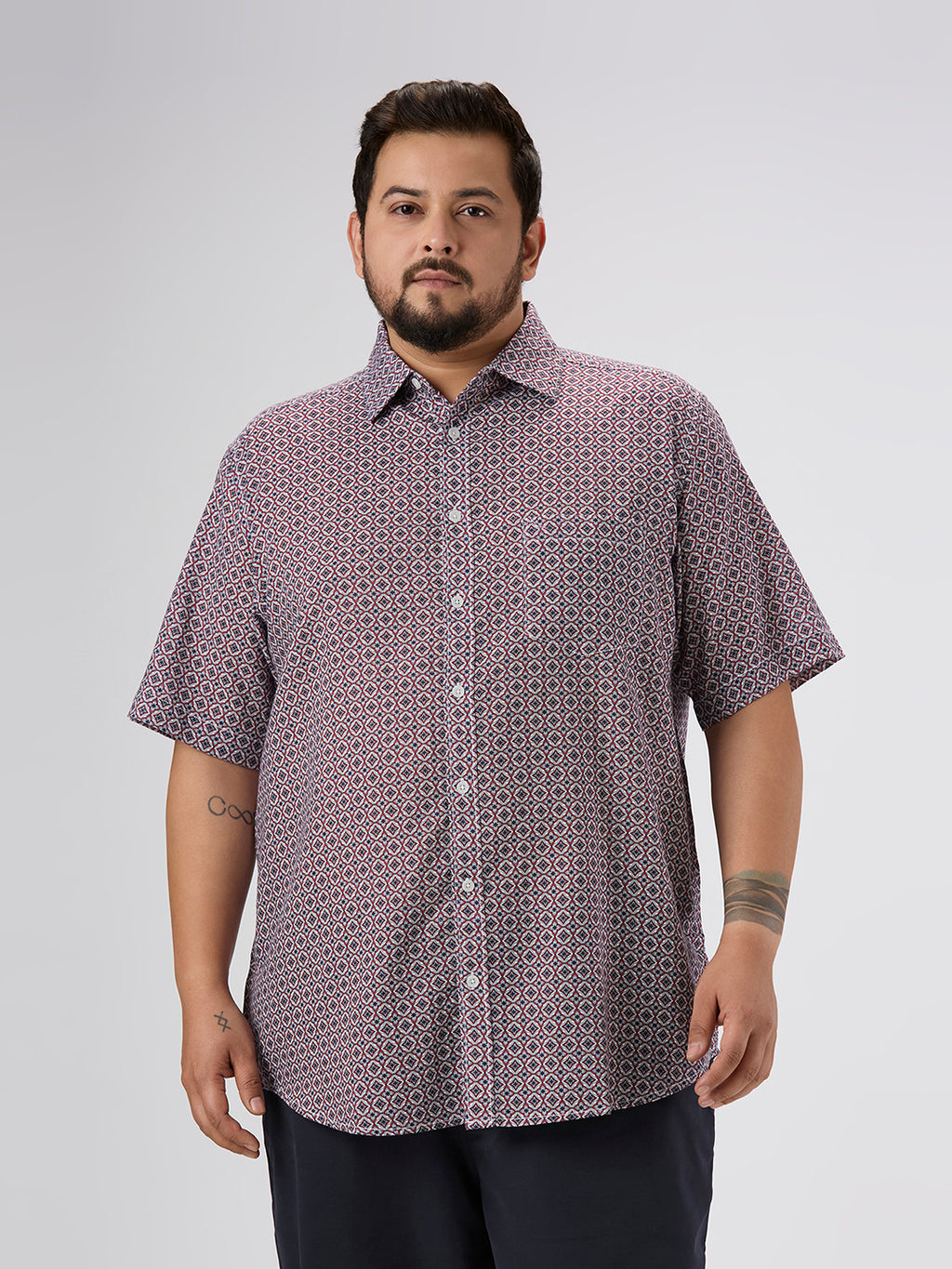 Plus Size Casual Shirt | 4XL-10XL | Red