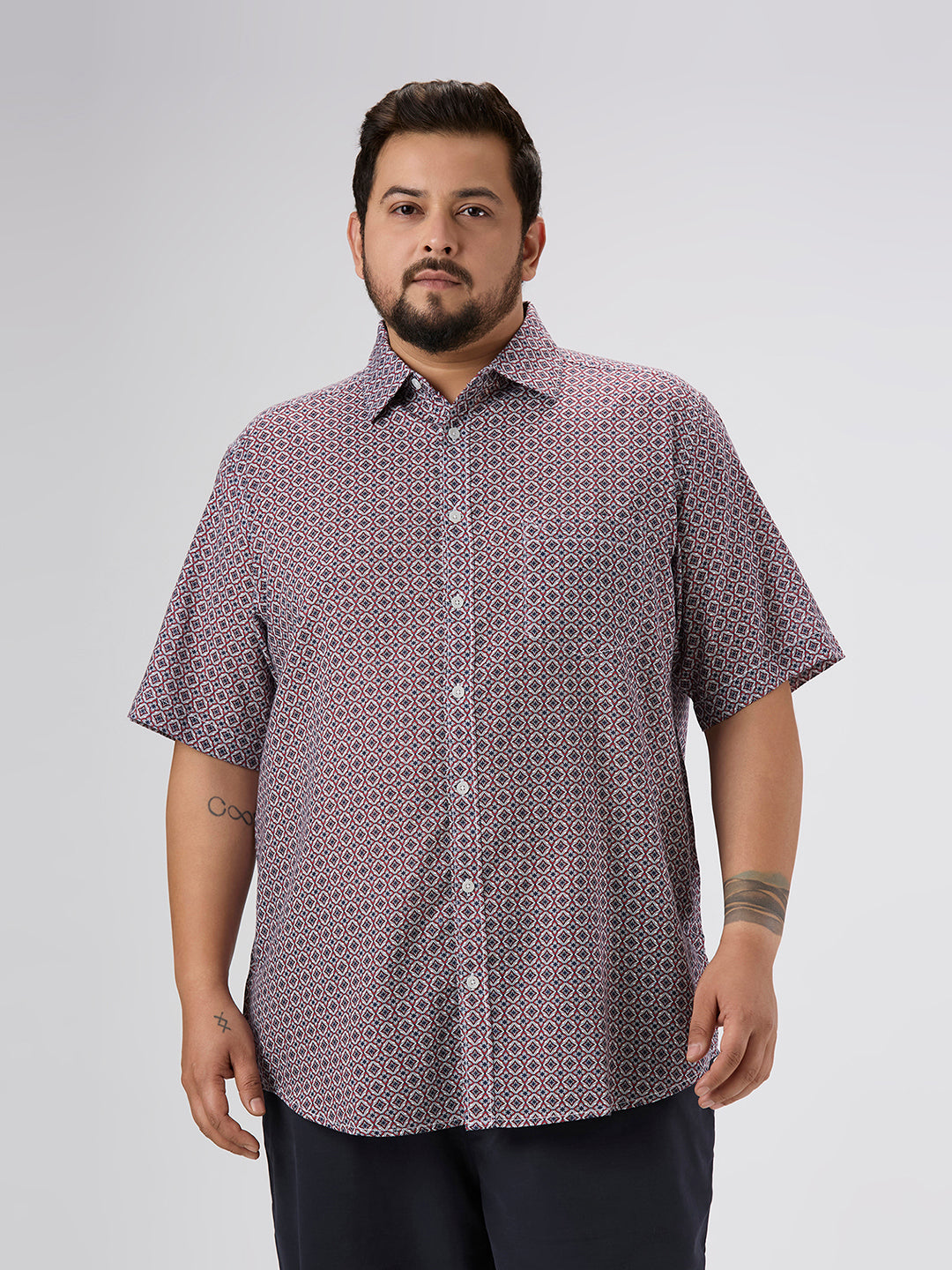 Plus Size Casual Shirt | 4XL-10XL | Red