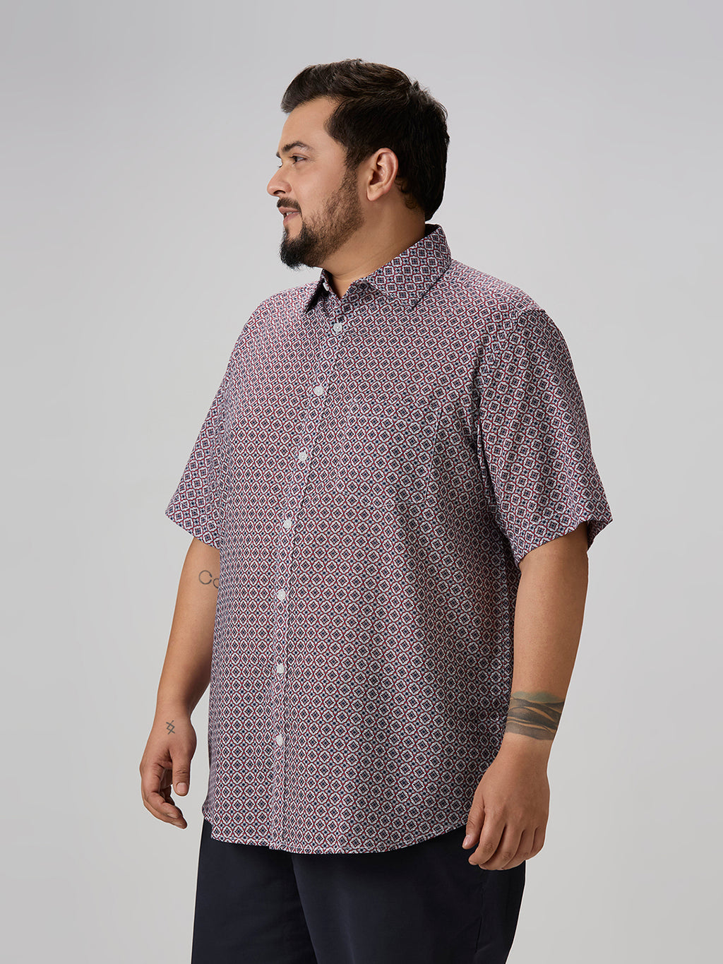 Plus Size Casual Shirt | 4XL-10XL | Red