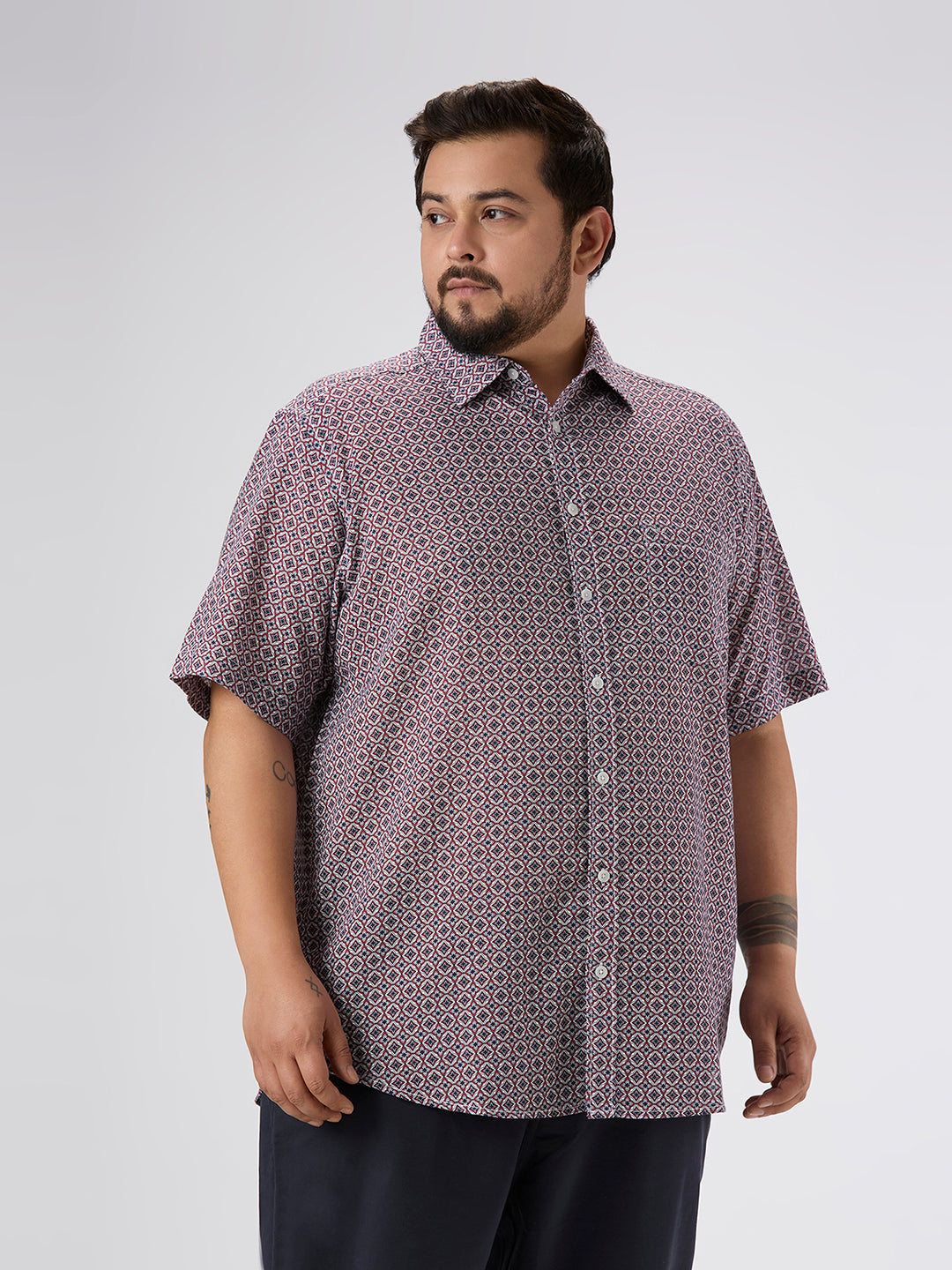 Plus Size Casual Shirt | 4XL-10XL | Red