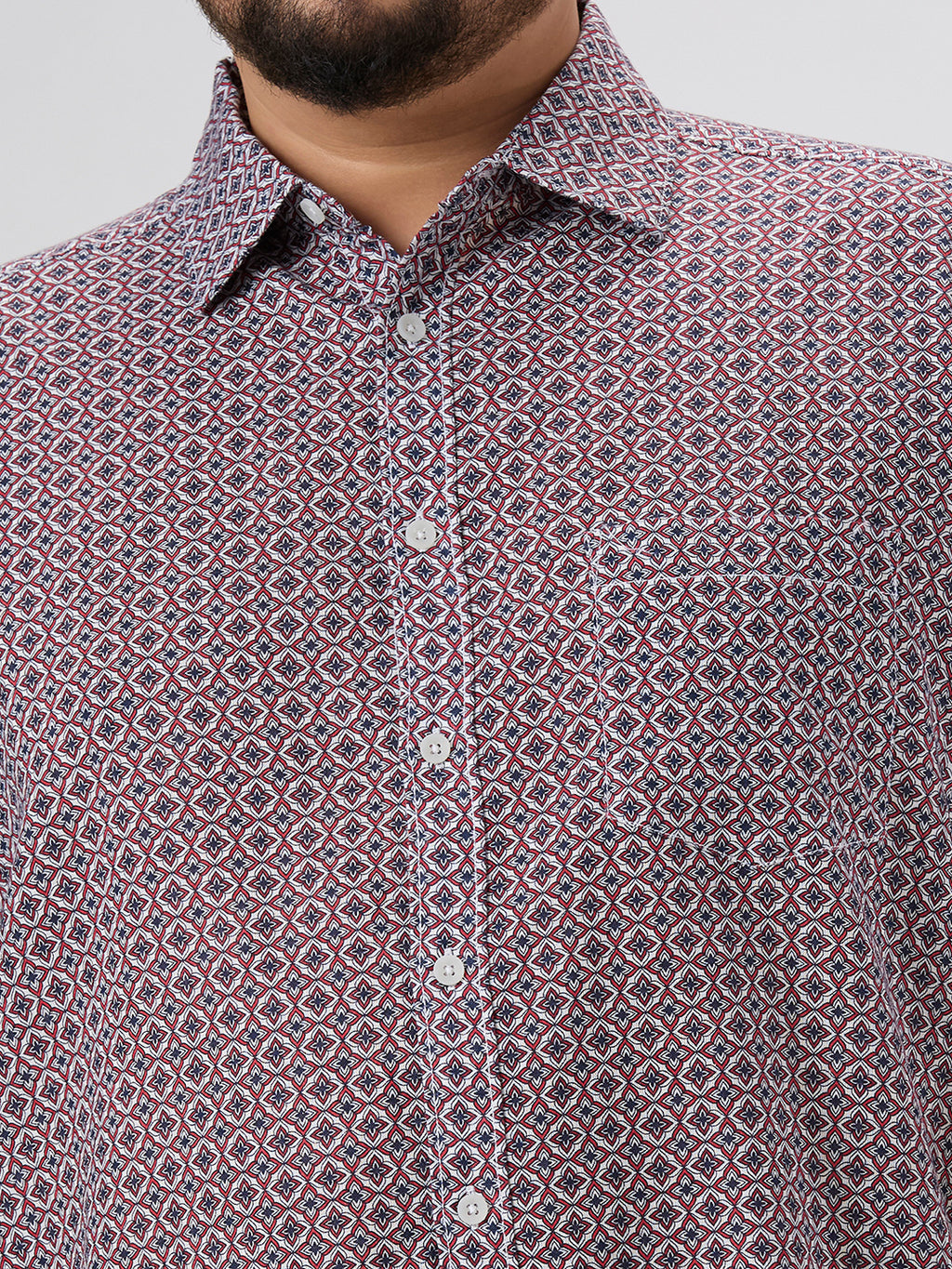 Plus Size Casual Shirt | 4XL-10XL | Red