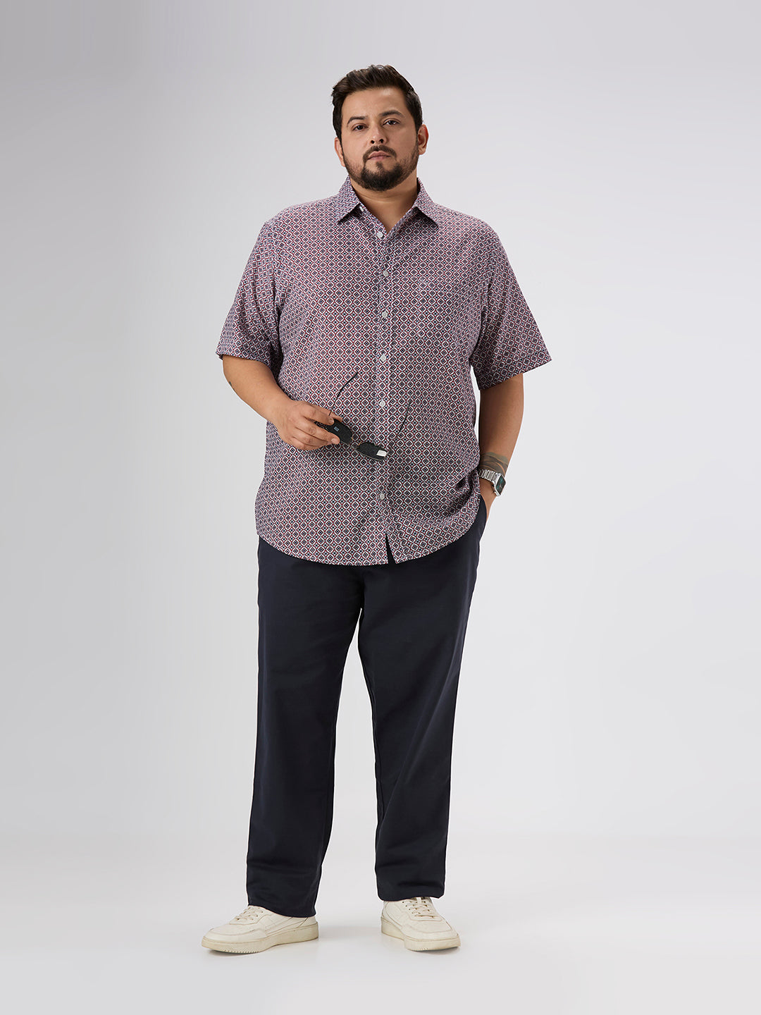 Plus Size Casual Shirt | 4XL-10XL | Red