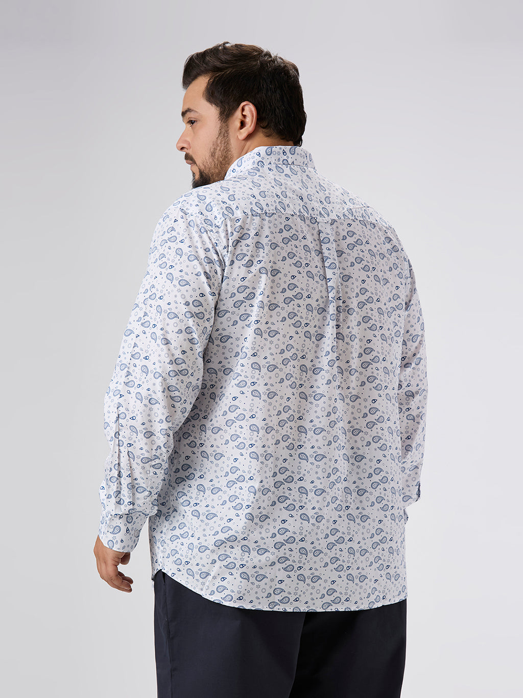 Plus Size Casual Shirt | 4XL-10XL | 100% Cotton | White