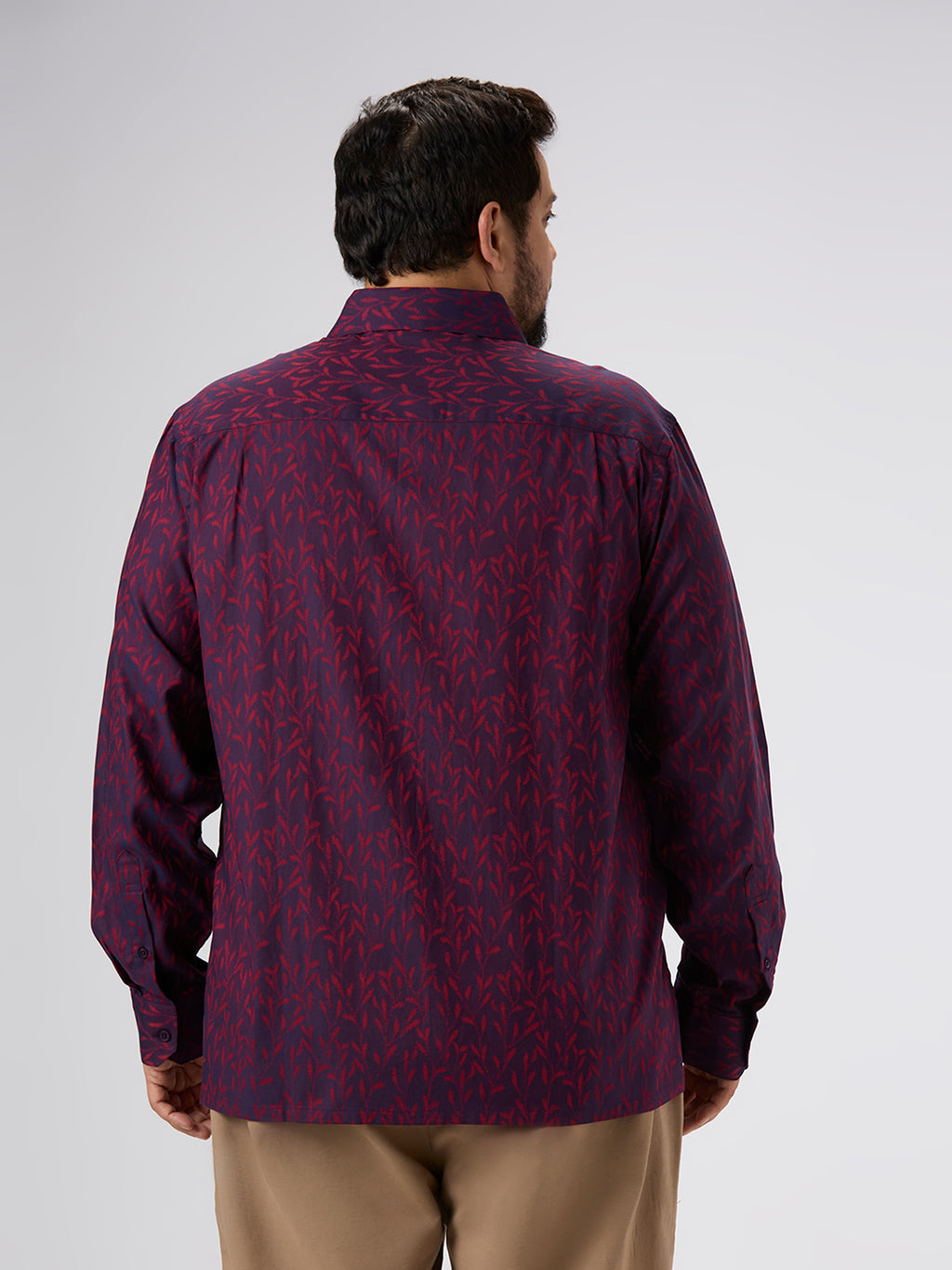 Plus Size  Evening Shirt | 4XL - 9XL | 100% Cotton | Red