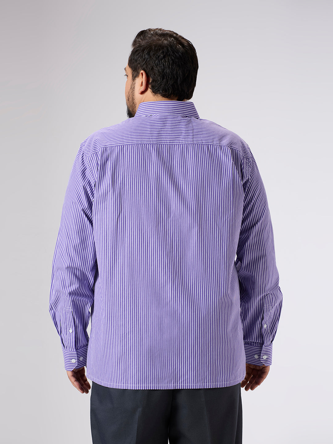 Plus Size Formal Shirt | 4XL - 10XL | 100% Cotton | Purple