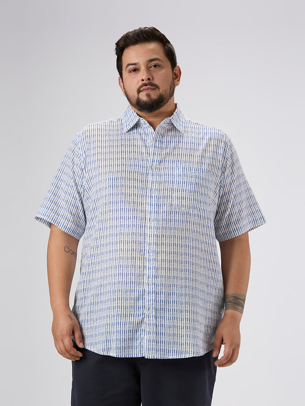 Plus Size Casual Shirt | 4XL-10XL | Blue