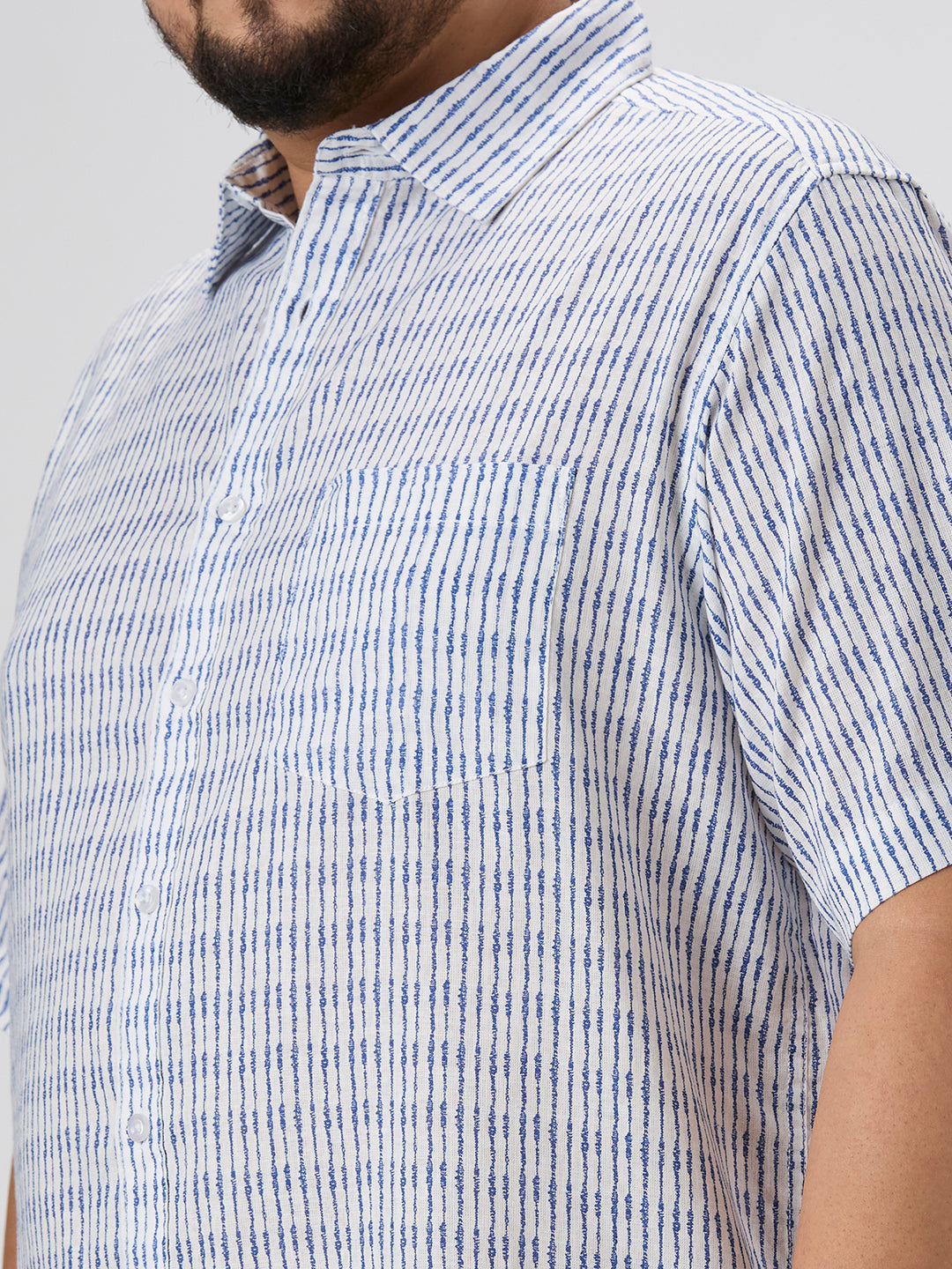 Plus Size Casual Shirt | 4XL-10XL | Blue