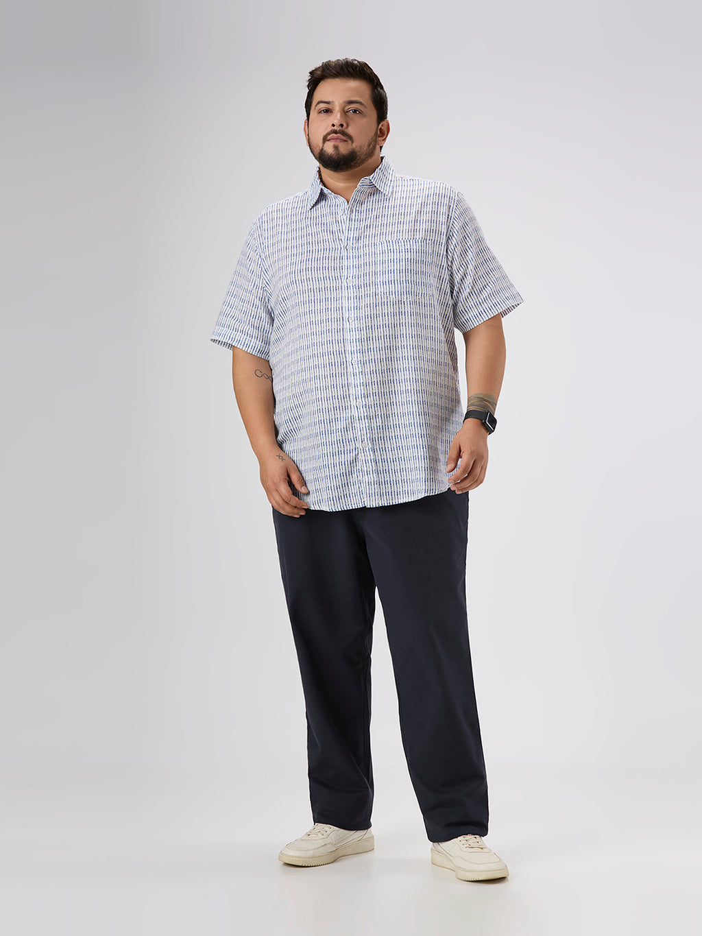 Plus Size Casual Shirt | 4XL-10XL | Blue