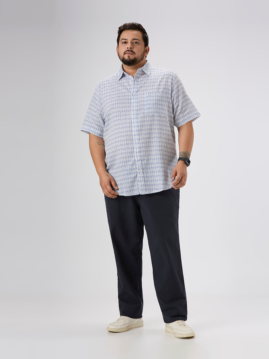 Plus Size Casual Shirt | 4XL-10XL | Blue