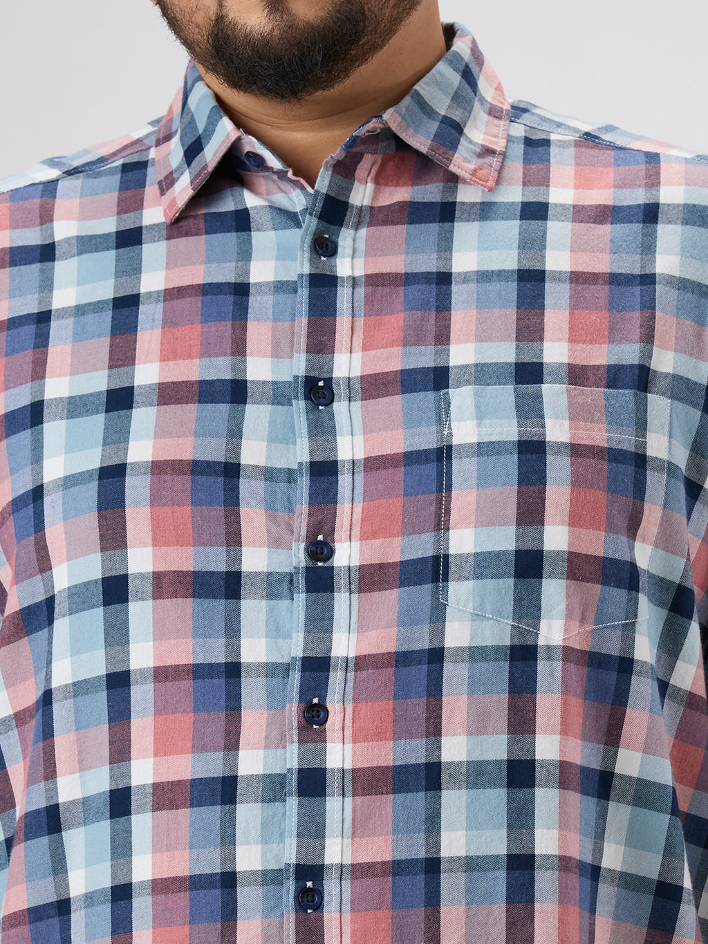 Plus Size Casual Shirt | 4XL-10XL | 100% Cotton | Multicolour