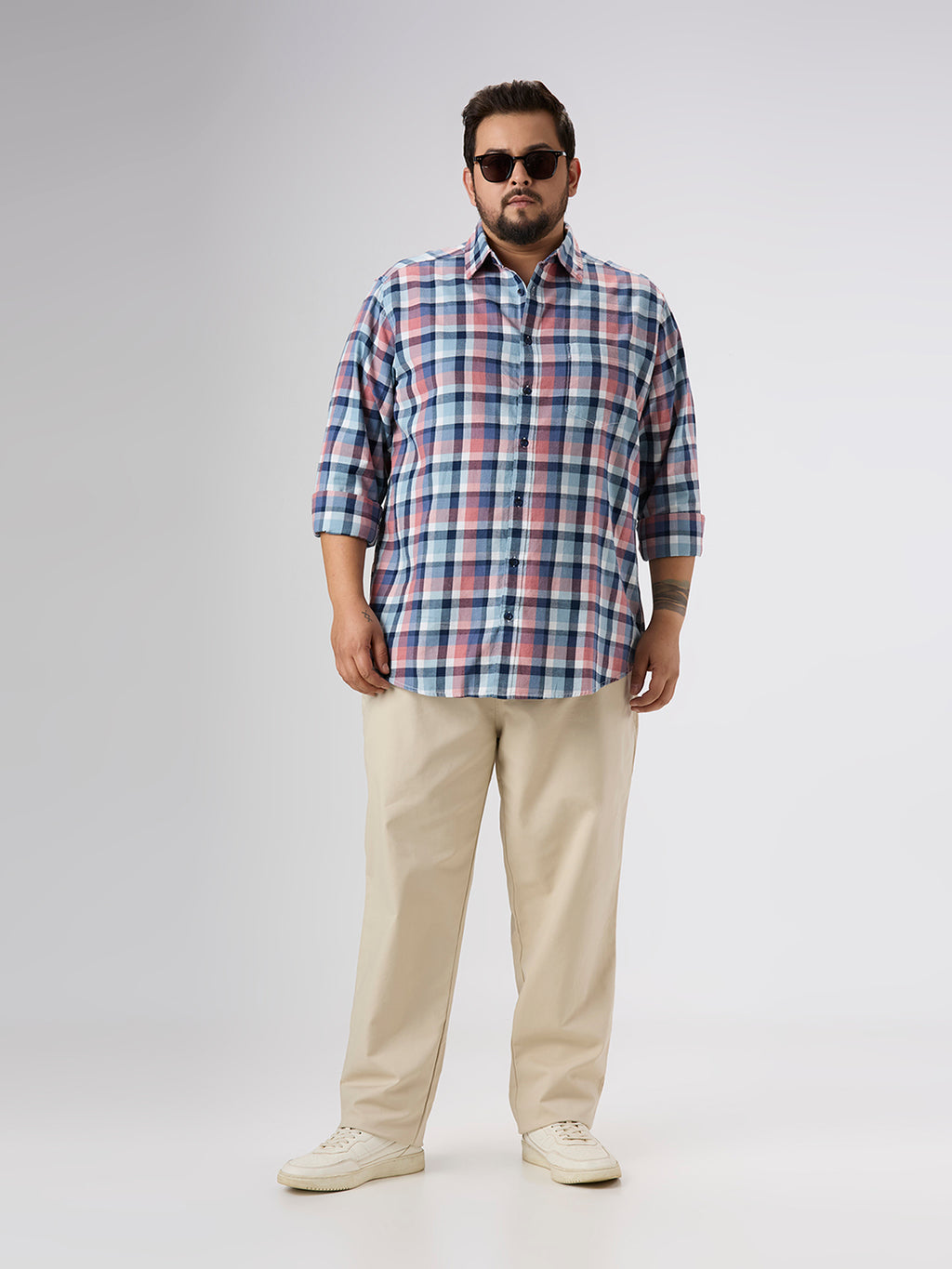 Plus Size Casual Shirt | 4XL-10XL | 100% Cotton | Multicolour